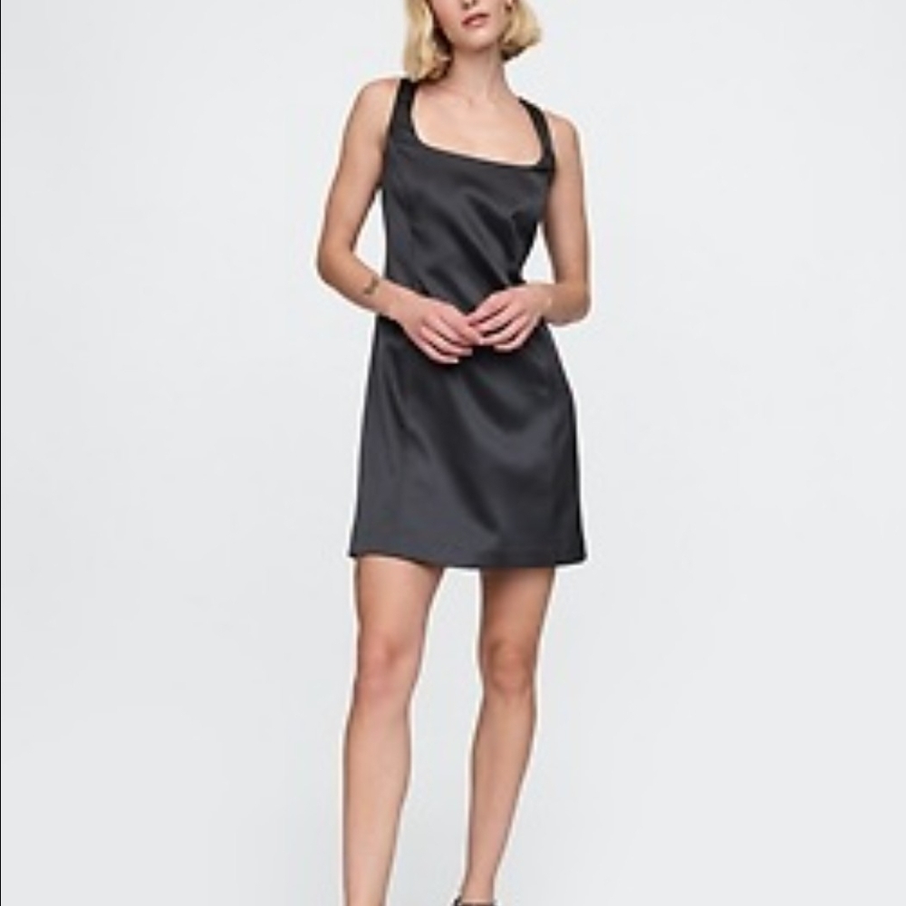 GAP Black Satin Dress
